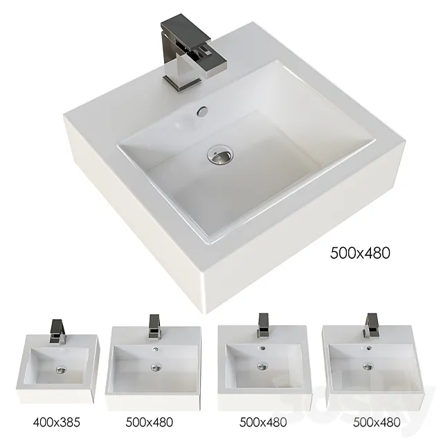 Overhead sinks Hidra Loft (standard) 3D Model