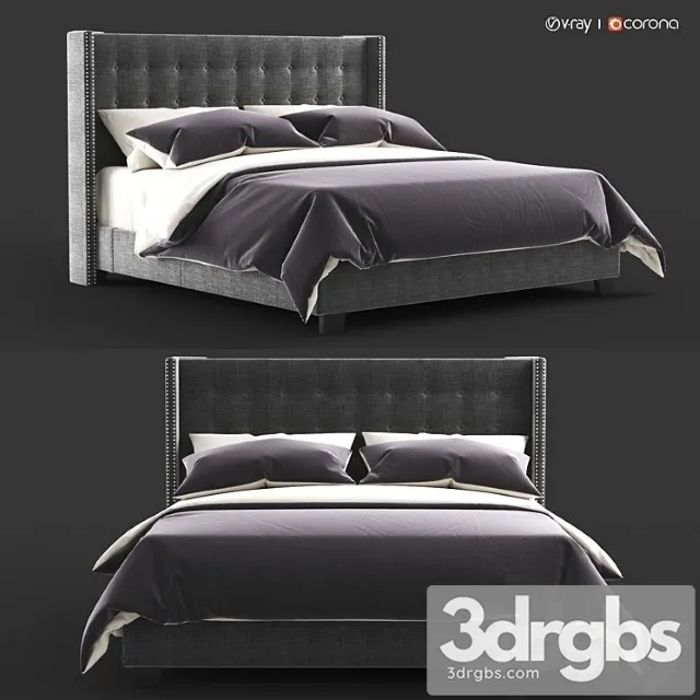 Overstock Melina Tufted Linen Wingback Bed By Inspire Q Bold 3D Model Download Overstock Melina Tufted Linen Wingback Bed By Inspire Q Bold 3D Model Download
