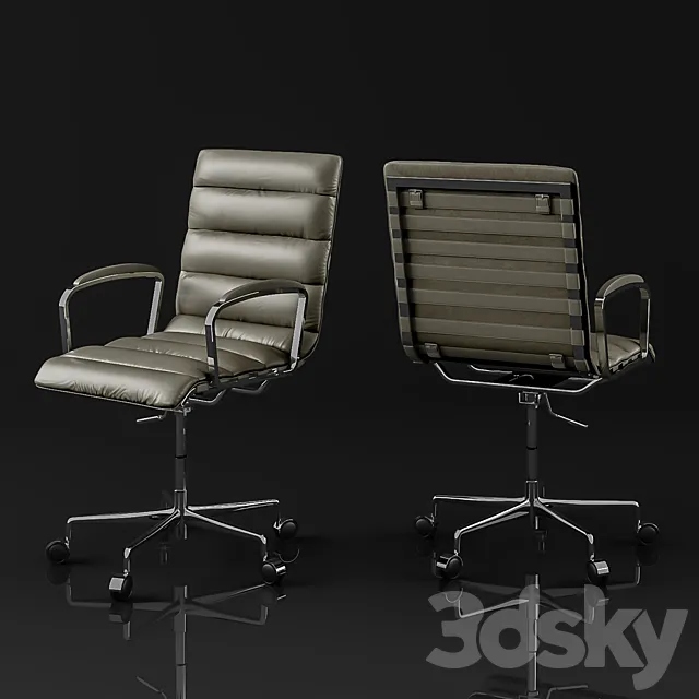 oviedo leather desk chair 3DModel