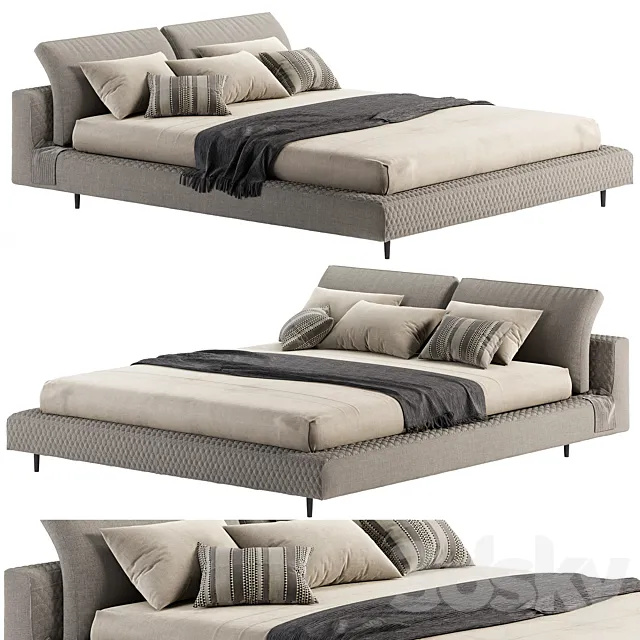 Owen bed by Bonaldo 3DModel Owen bed by Bonaldo 3DModel