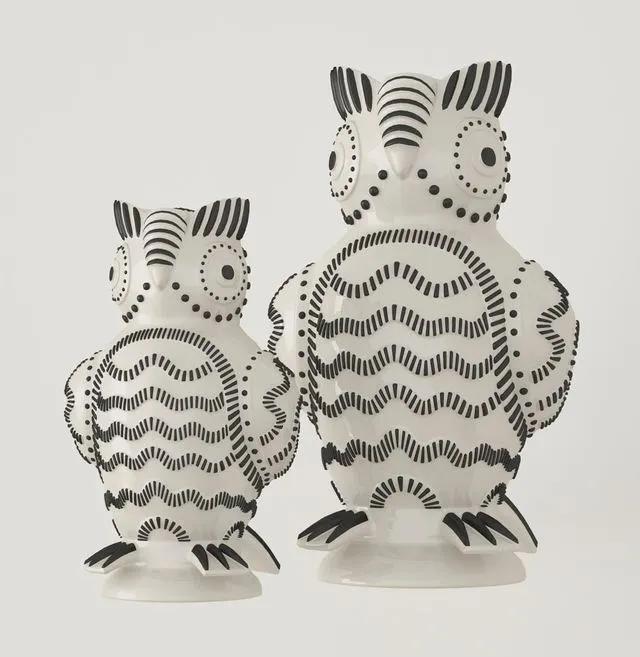 owl ceramic sculptures 3D Model