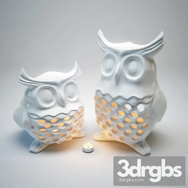 Owl Table Lamp 3D Model Download Owl Table Lamp 3D Model Download