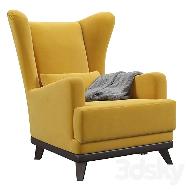 Oxford armchair 3D Model