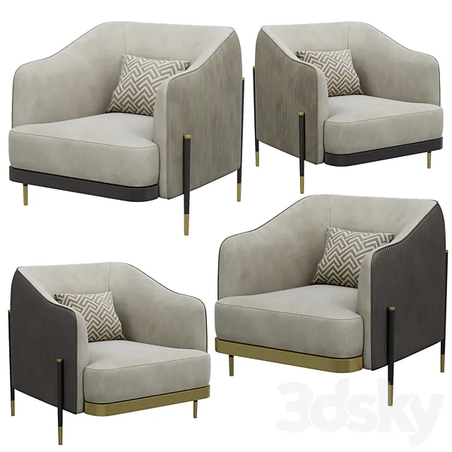 oxford armchair 3DModel