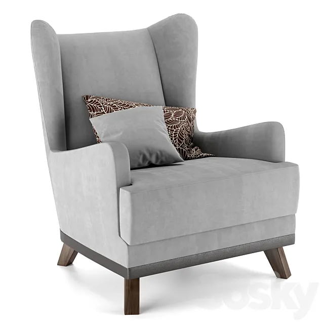 Oxford armchair 3DModel Oxford armchair 3DModel