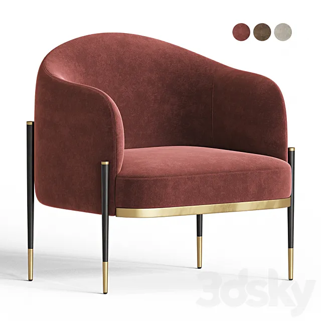 Oxford Armchair Capital Collection 3DModel