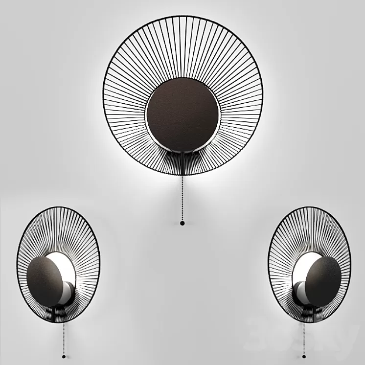 Oyster wall lamp 3D Model