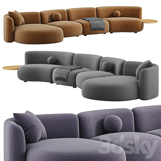 OZE MODULAR SOFA Delcourt Collection 3DModel OZE MODULAR SOFA Delcourt Collection 3DModel