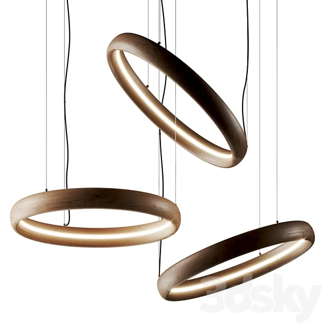 Ozzio Italia Ring Pendant Lamp 3D Model Ozzio Italia Ring Pendant Lamp 3D Model