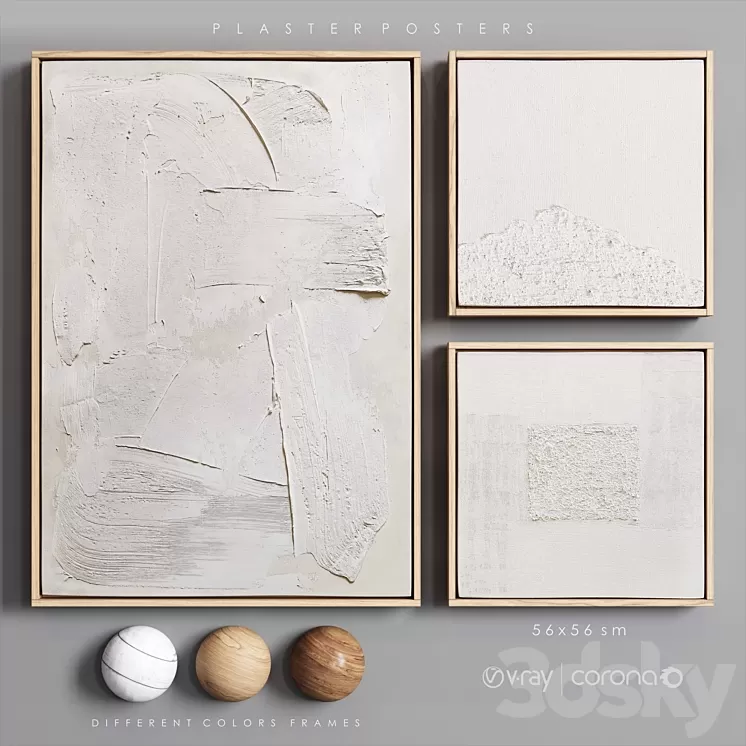 P l a s t e r   p o s t e r s 01 3D Model Free Download