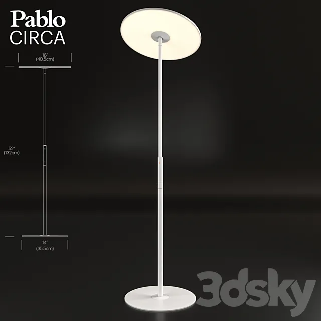 Pablo Circa Floor Lamp 3D Model Pablo Circa Floor Lamp 3D Model