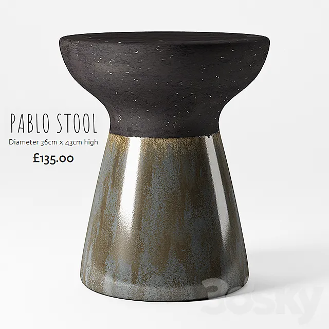 Pablo stool 3D Model Pablo stool 3D Model