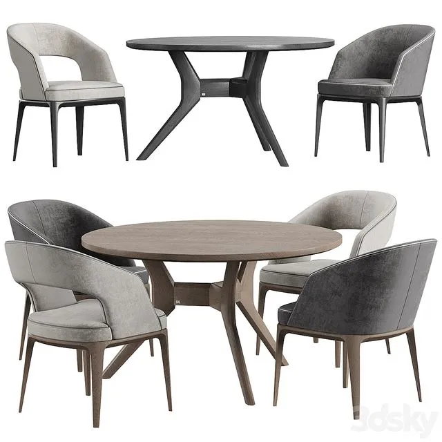 Pace Loom Chair ROLF BENZ 965 Table 3D Model Pace Loom Chair ROLF BENZ 965 Table 3D Model