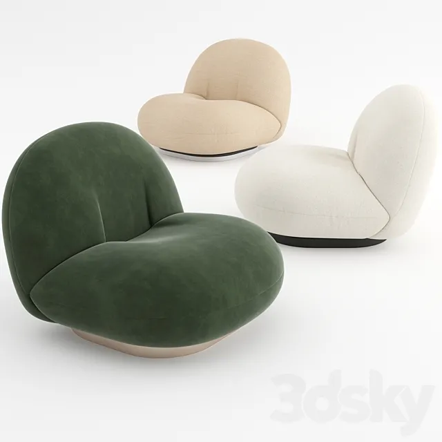 Pacha Lounge Chair by GUBI 3DModel