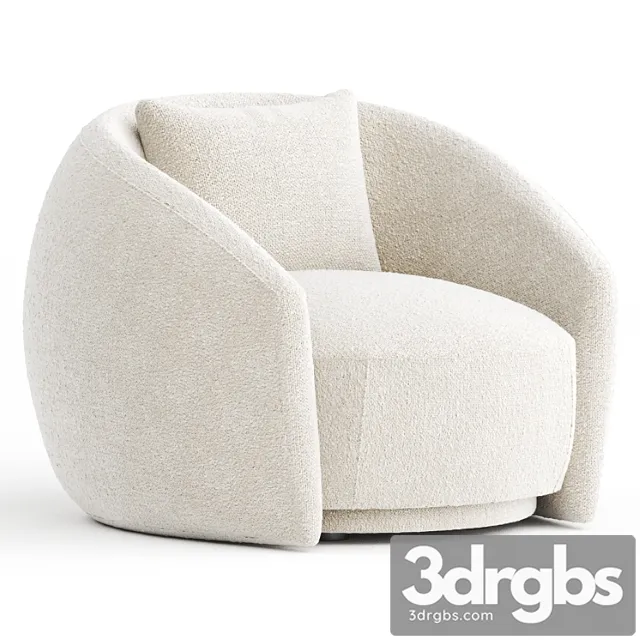 Pacific armchair by moroso 3D Model Download