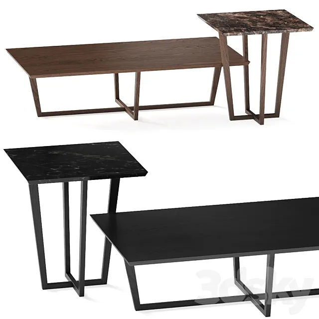 Pacini & Cappellini City Coffee Table 3D Model Pacini & Cappellini City Coffee Table 3D Model