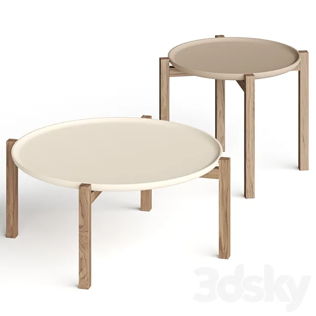 Pacini & Cappellini Gong Coffee Tables 3D Model Pacini & Cappellini Gong Coffee Tables 3D Model