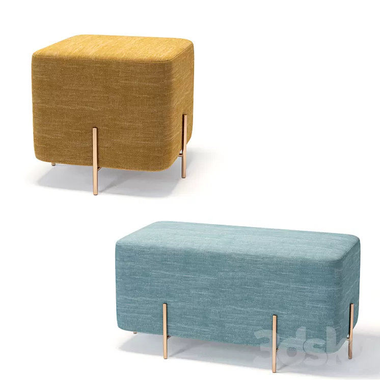 Padded stool and bench Sancal ELEPHANT 3D Model Padded stool and bench Sancal ELEPHANT 3D Model
