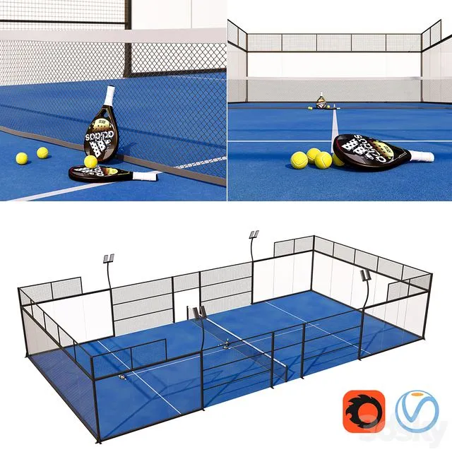 Padel 3D Model