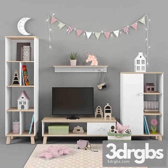 Paidi Furniture Ylvie Collection For Girls Part 02 3D Model Download