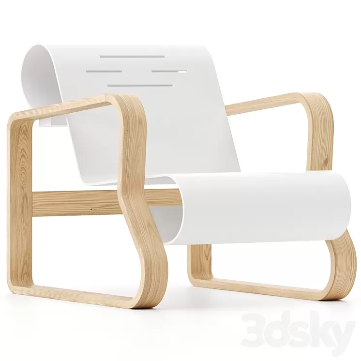 Paimio 41 by Artek Armchair 3D Model Paimio 41 by Artek Armchair 3D Model
