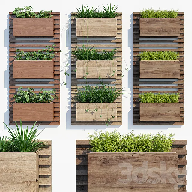 Painel horta veryical two 3D Model Painel horta veryical two 3D Model