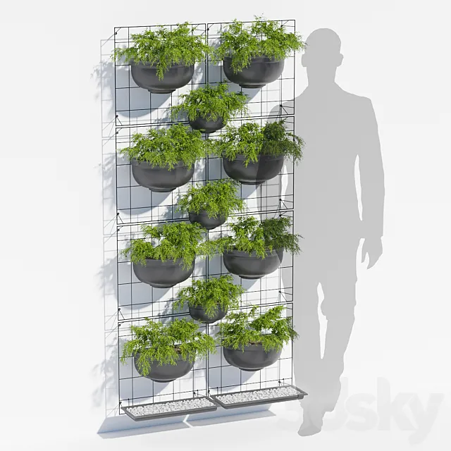 Painel jardim 3D Model Painel jardim 3D Model