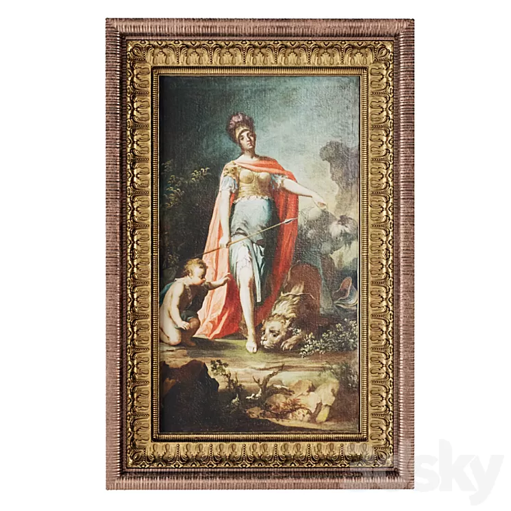 Painting classical 1 3D Model