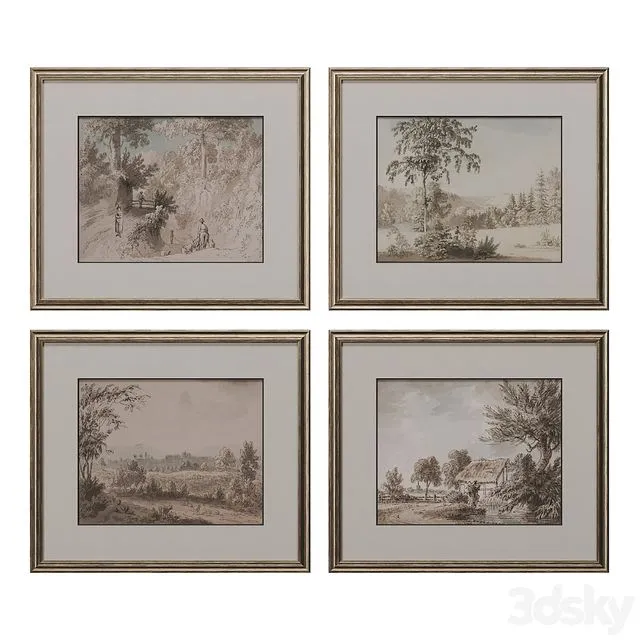 Painting set 3D Model