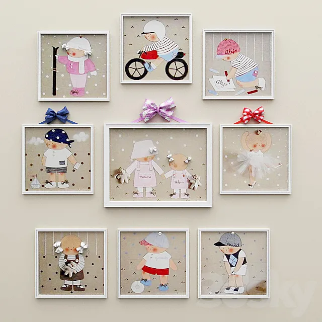 Painting the nursery 3DModel Painting the nursery 3DModel