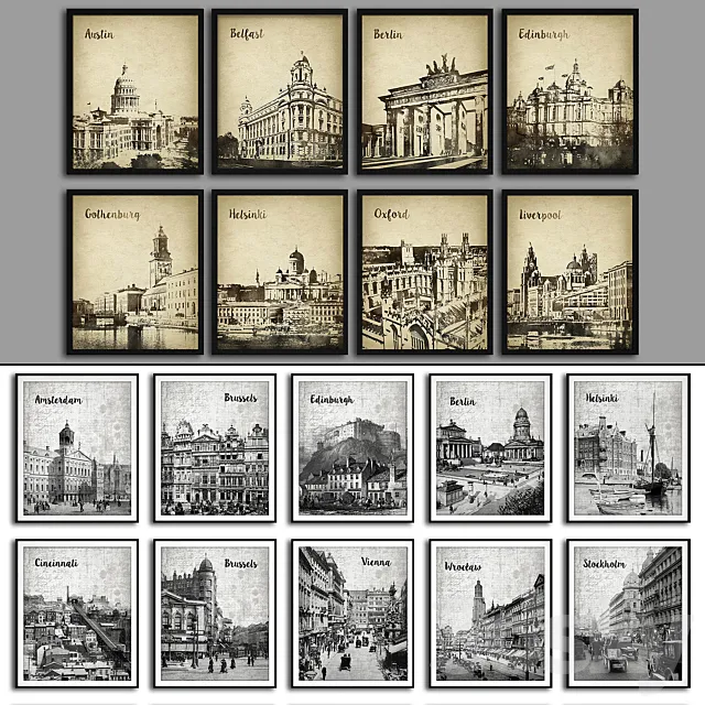 Paintings 150 (52 pieces) 3D Model Paintings 150 (52 pieces) 3D Model