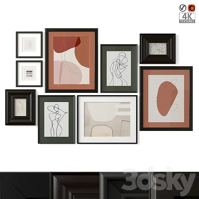 Paintings 3D Model Paintings 3D Model