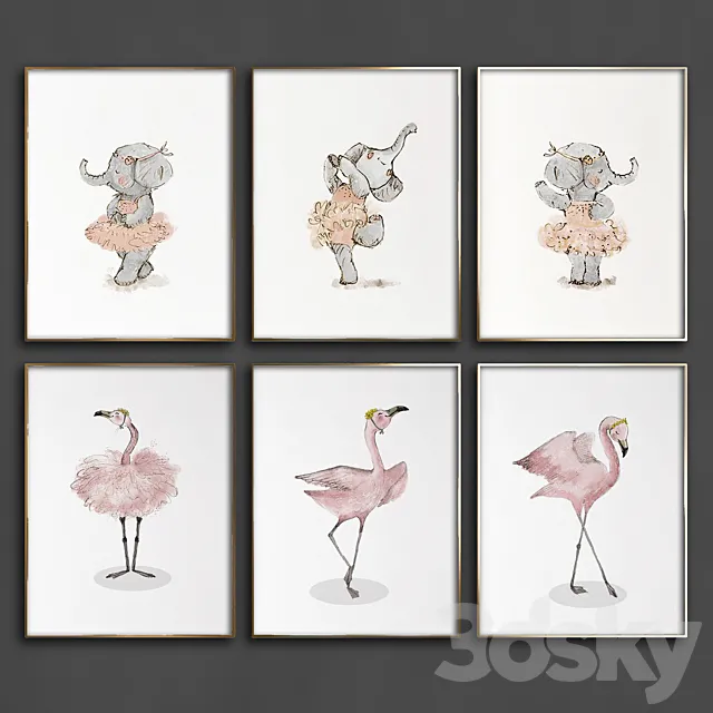 Paintings 664 3D Model