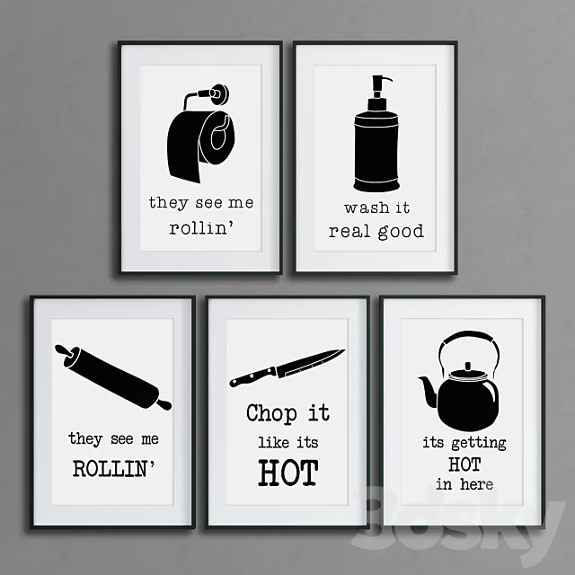 Paintings 700 3D Model