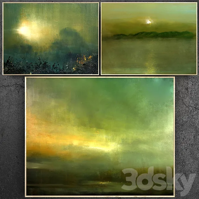 Paintings abstract | set 177 3D Model Paintings abstract | set 177 3D Model