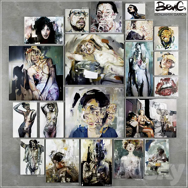 Paintings Benjamin Garcia 3DModel