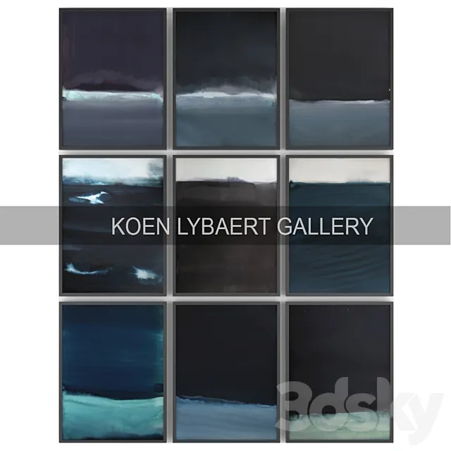 Paintings by Koen Lybaert | set 3 3DModel Paintings by Koen Lybaert | set 3 3DModel
