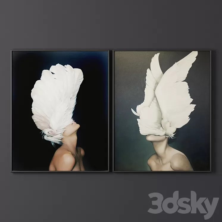Paintings in the framework of 3D Model