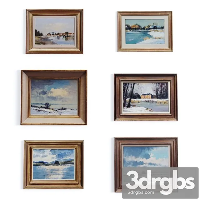 Paintings set by ian houston 3D Model Download