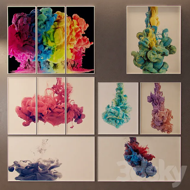 paintings Set “Fantasy” 3DModel paintings Set “Fantasy” 3DModel