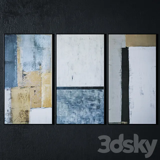paintings Set | Set 6 3D Model paintings Set | Set 6 3D Model