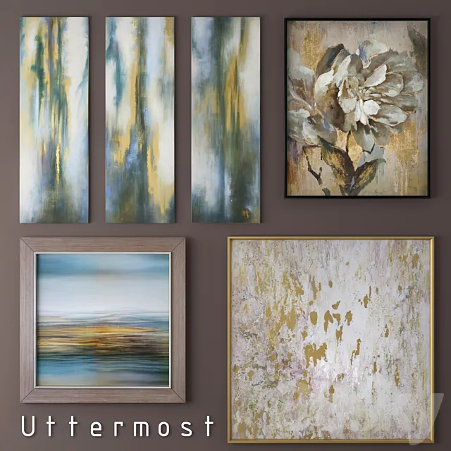 paintings Set Uttermost 3DModel paintings Set Uttermost 3DModel