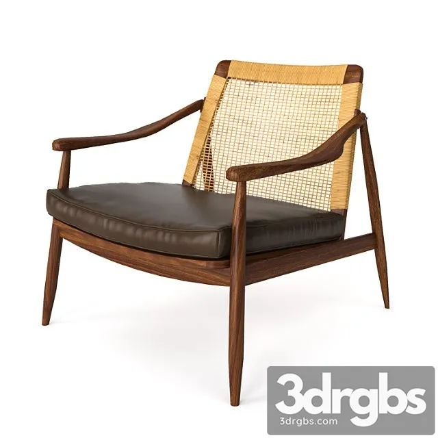 pair of lounge easy chairs by hartmut lohmeyer 3D Model Download