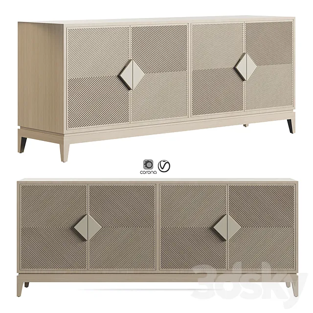 Palacek Sloane Sideboard 3D Model Palacek Sloane Sideboard 3D Model