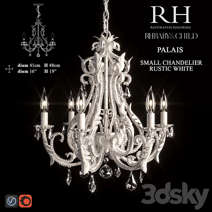 Palais Chandelier 3D Model Palais Chandelier 3D Model