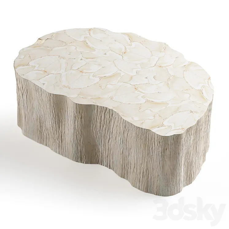 Palecek Camilla Fossilized Clam Coffee Table 3D Model Free Download Palecek Camilla Fossilized Clam Coffee Table 3D Model Free Download
