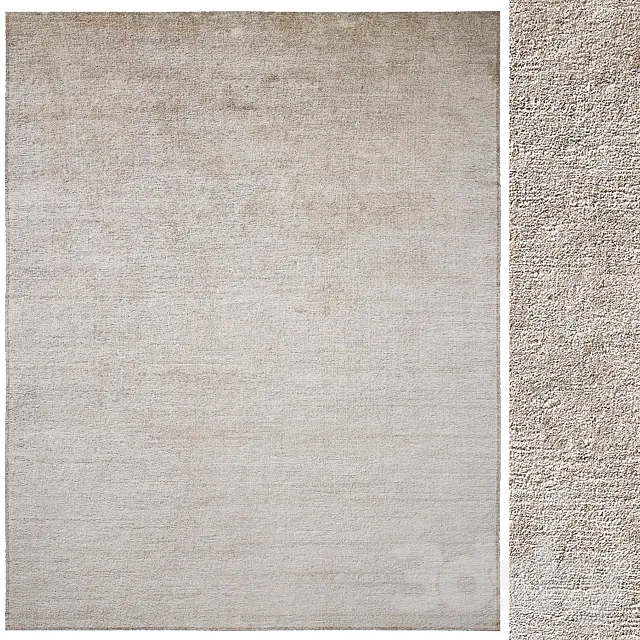 Palermo Hand-Knotted Silk Rug 3D Model Palermo Hand-Knotted Silk Rug 3D Model