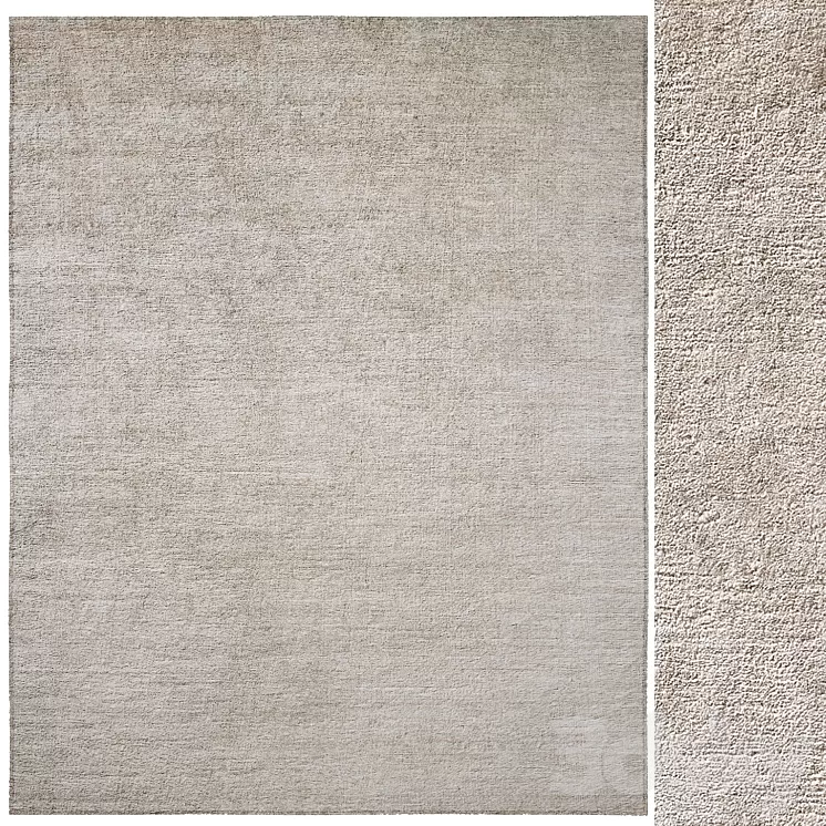 Palermo Hand-Knotted Silk Rug 3D Model Palermo Hand-Knotted Silk Rug 3D Model