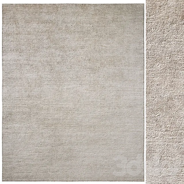 Palermo Hand-Knotted Silk Rug 3DModel Palermo Hand-Knotted Silk Rug 3DModel