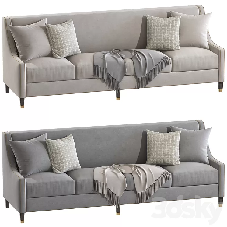 Palisades Extra Long Sofa 3D Model Free Download